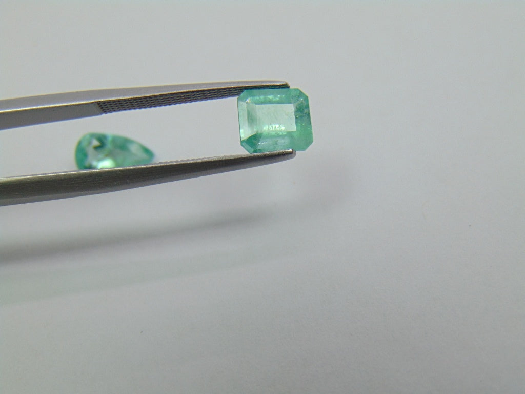 2.08ct Esmeralda 9x5mm 7x6mm