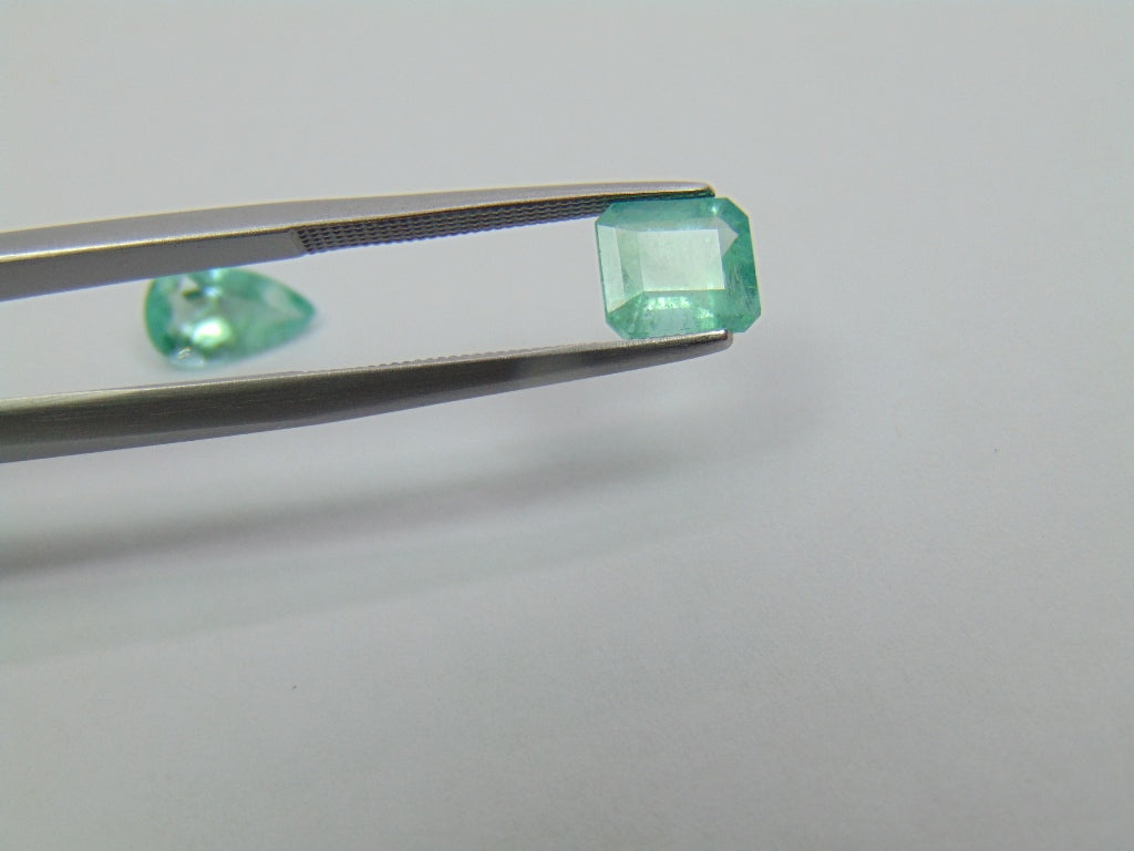 2.08ct Esmeralda 9x5mm 7x6mm