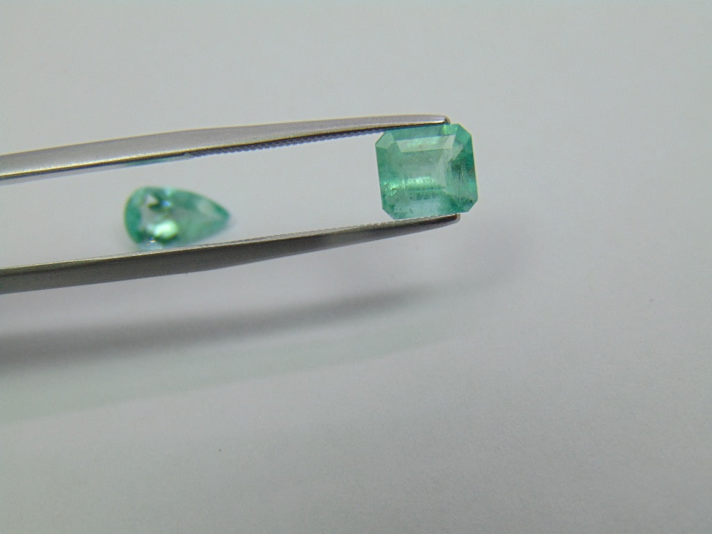 2.08ct Esmeralda 9x5mm 7x6mm