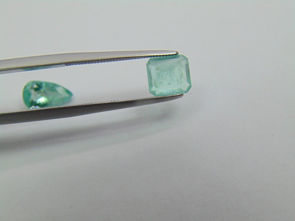 2.08ct Emerald 9x5mm 7x6mm