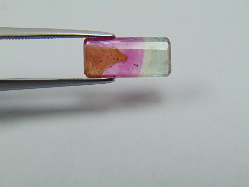 2.27ct Turmalina Bicolor 13x6mm