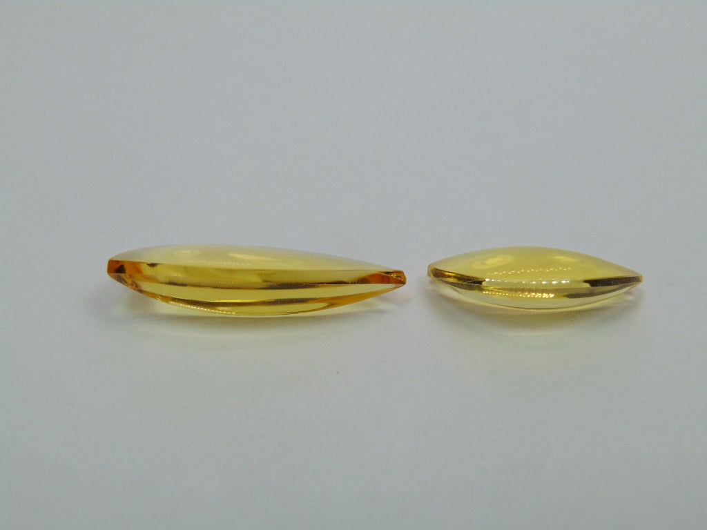 13.35ct Citrine 25x10mm 19x10mm