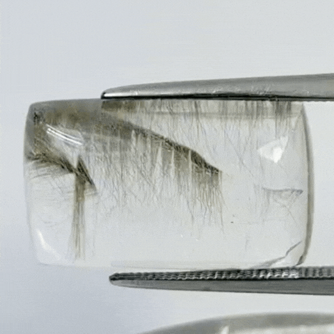 26.35ct Quartzo com Inclusão Cabochão 21x11mm 19x12mm