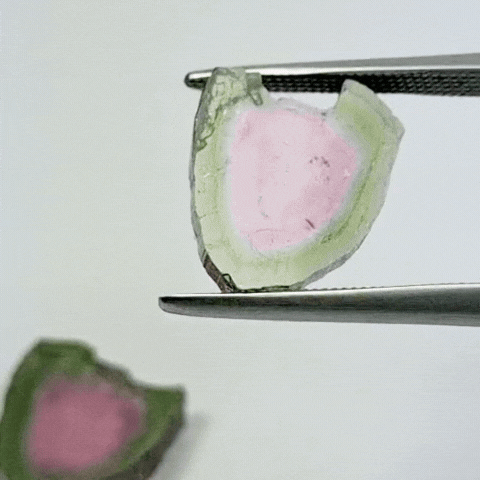 9.50ct Turmalina Melancia Par 12x11mm