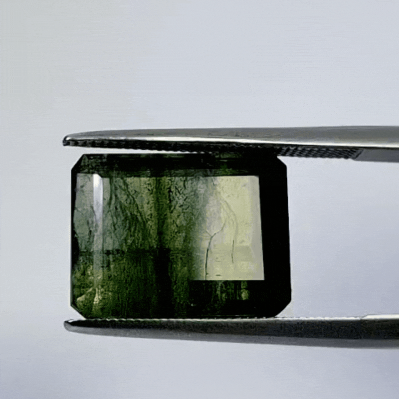 9.30ct Turmalina Bicolor 13x11mm