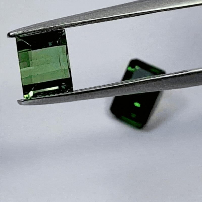 3.28ct Turmalina 8x5mm 7x5mm