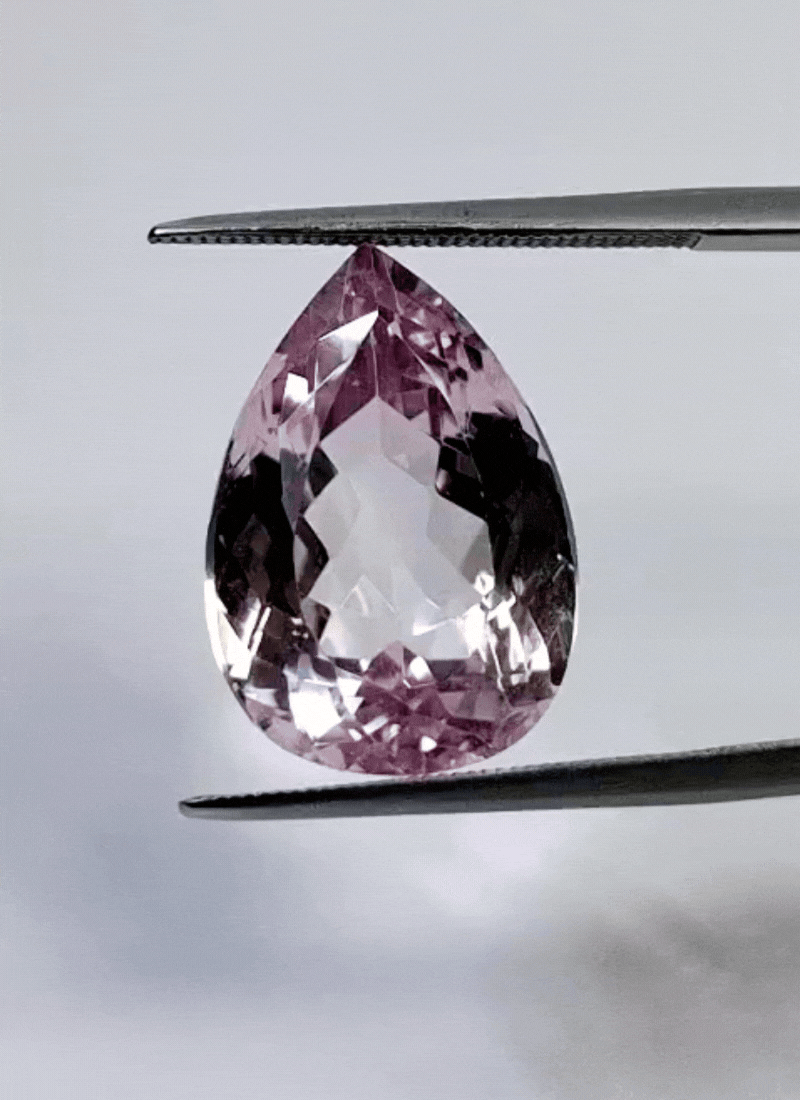 13.40ct Kunzita 13x8mm