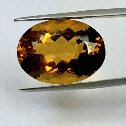 18ct Citrine 21x15mm