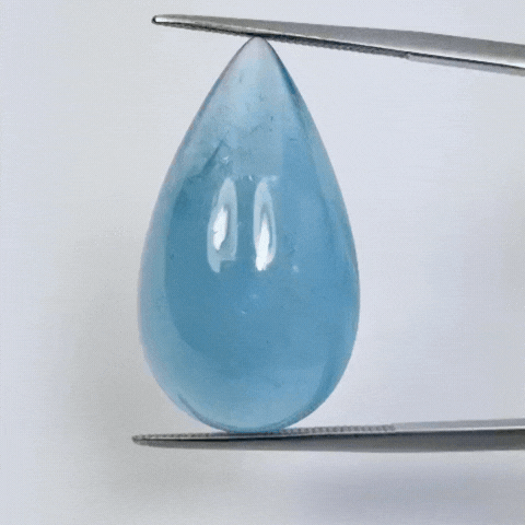 26.20ct Água-marinha Cabochão 28x16mm