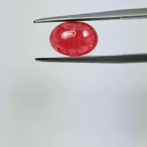 3.25ct Rodonita Cabochão 10x7mm