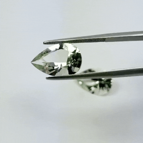 9.95ct Prasiolita Par 15x10mm