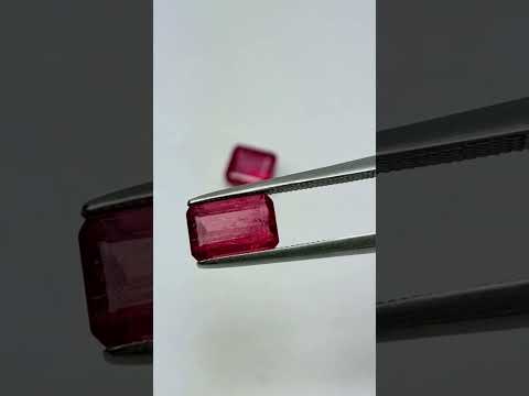 2.89ct Rubelita 8.5x5mm / 6x5.5mm
