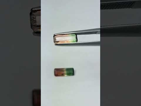 1.41ct Turmalina bicolor 10x4mm / 10x3.5mm