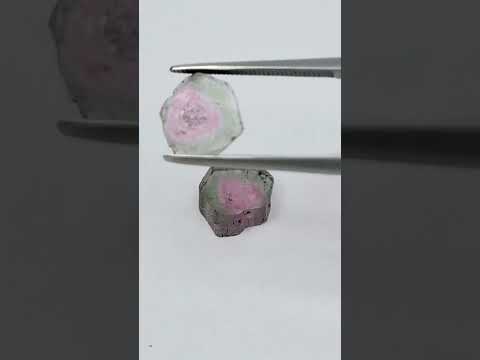 6.13ct Turmalina melancia 11x10mm / 9mm
