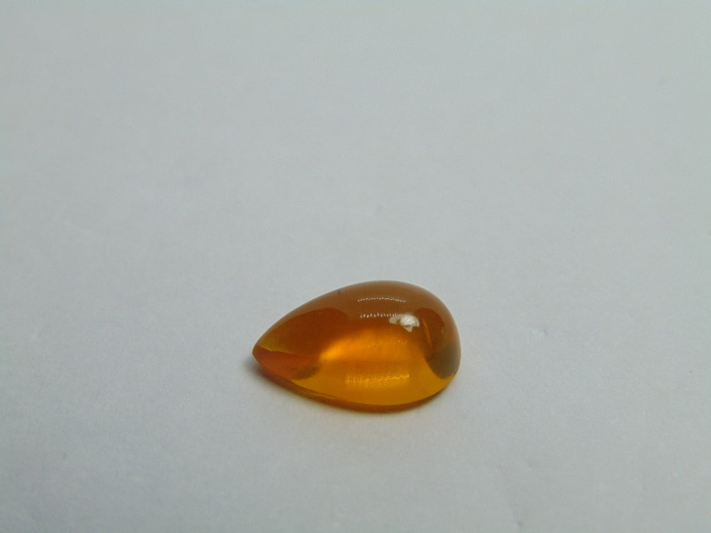 Cabochon de opala de fogo 2,10 ct 12x7 mm