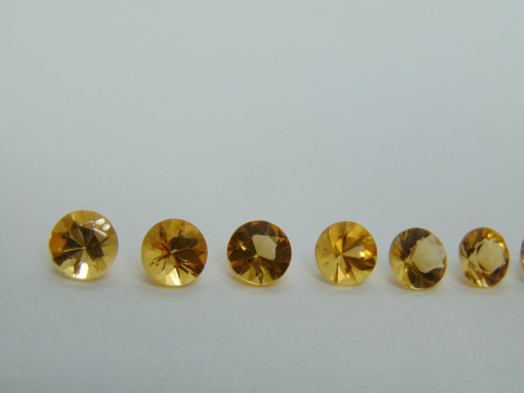 5,80ct Citrino Calibrado 6mm