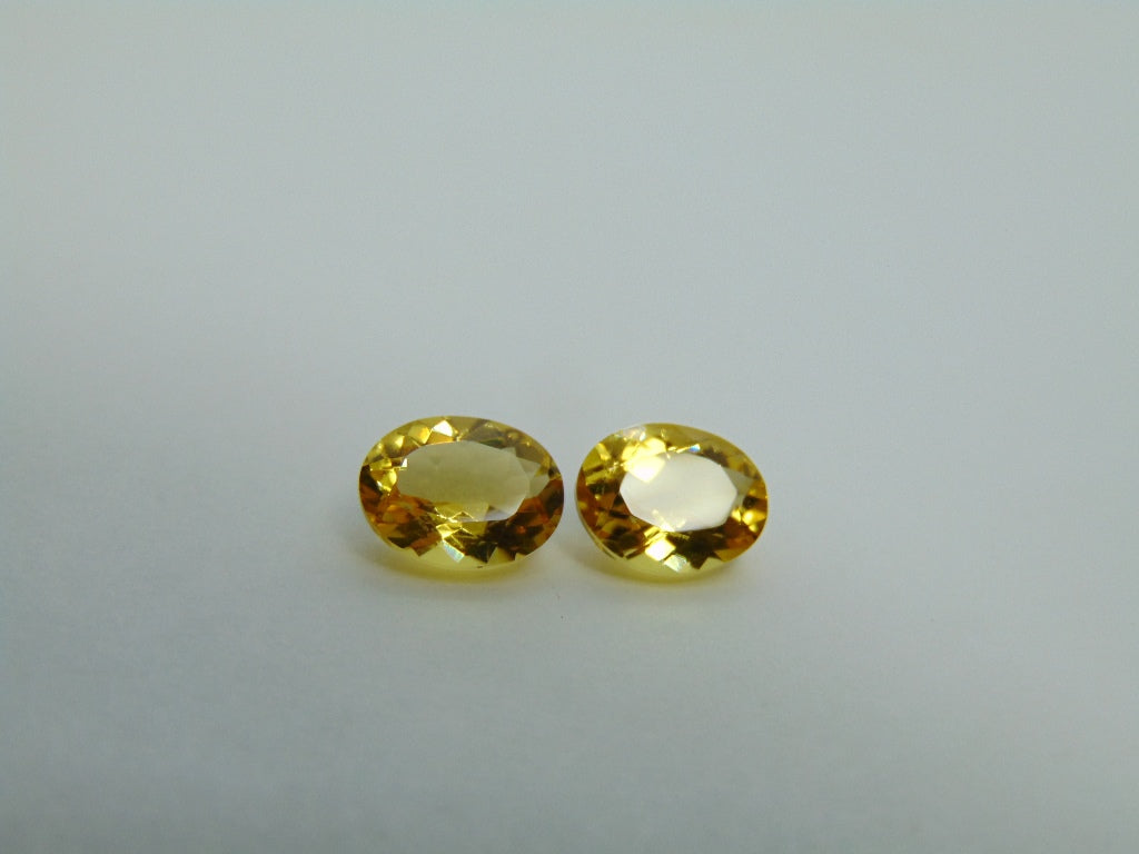 2.90ct Beryl Pair 8x7mm