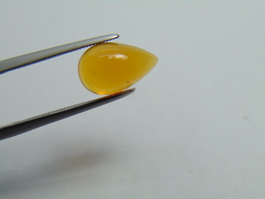 Cabochon de opala de fogo 2,10 ct 12x7 mm