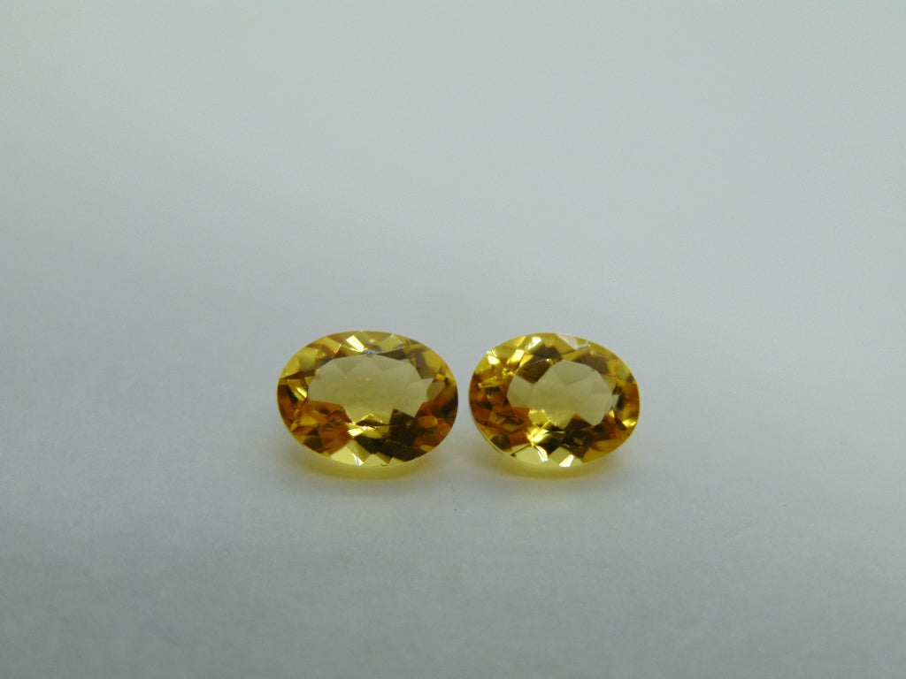 2.90ct Beryl Pair 8x7mm