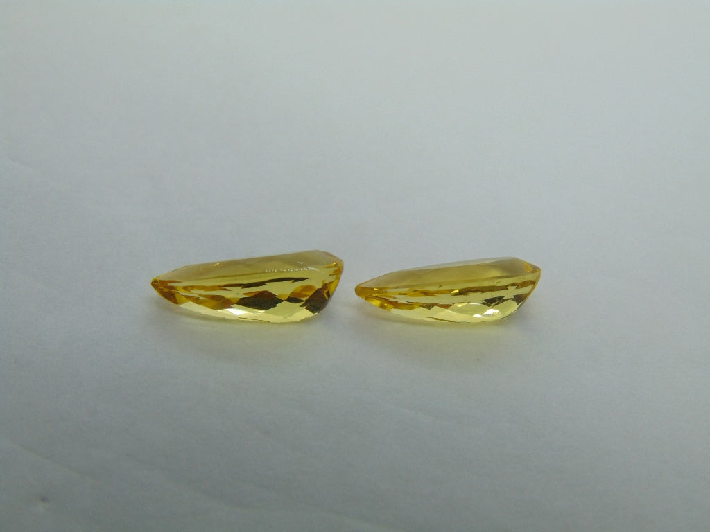 3.96ct Beryl Pair 13x5.5mm