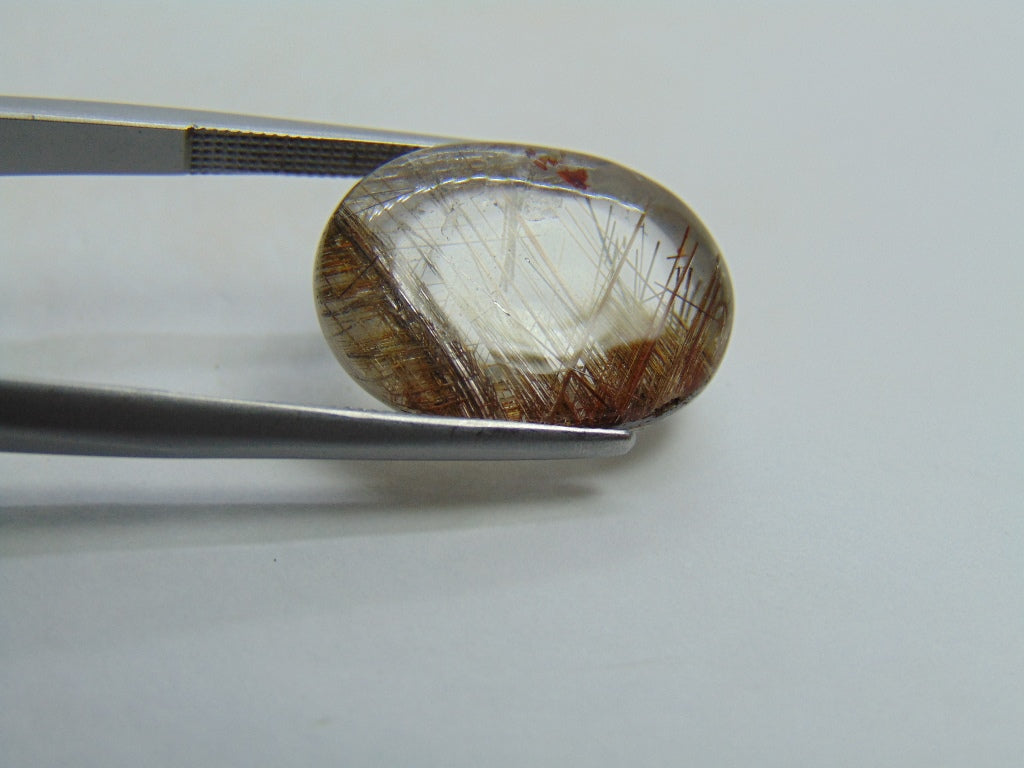 Inclusão de quartzo de 14,65 ct 18 x 12 mm