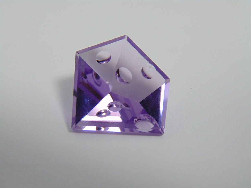 18cts Amethyst Bubble 19x18mm