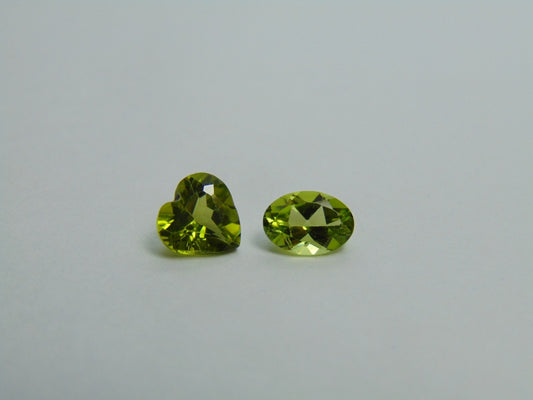 2,10ct Peridot 7mm 7x5mm