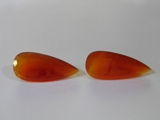 52ct Quartz (Orange) Pair