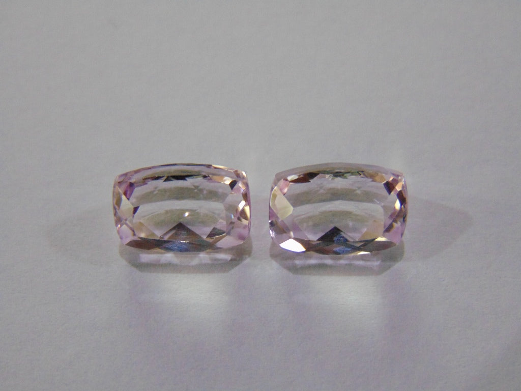 7.20ct Kunzite (Pair)