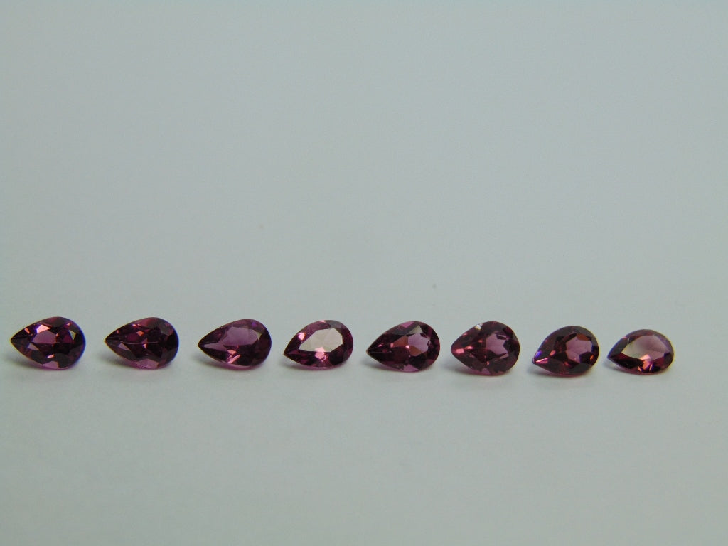 4.29ct Rhodonites Calibrated 6x4mm