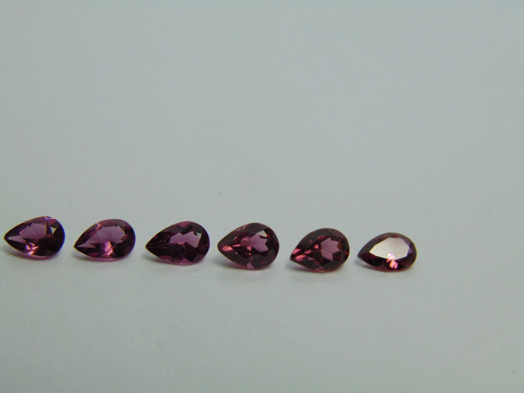 4.29ct Rhodonites Calibrated 6x4mm