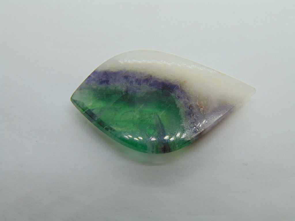 36.95ct Quartz With Fluorite 37x22mm