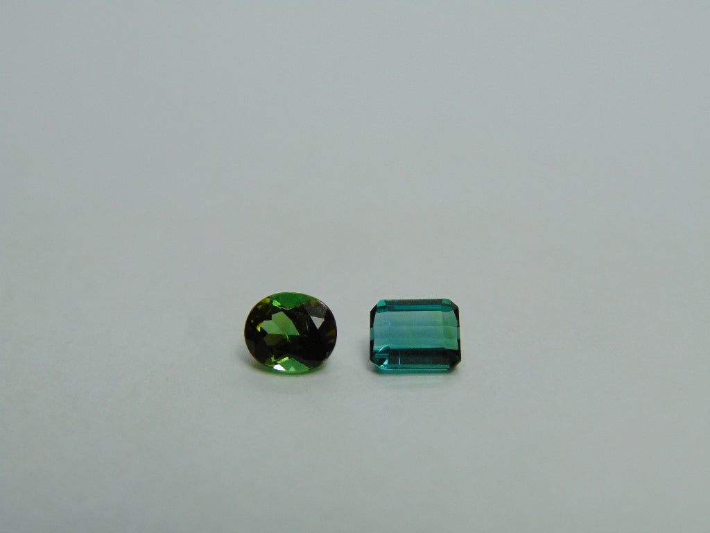 Turmalina 1,44ct 6x5mm 5x4,5mm