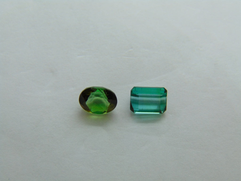 Turmalina 1,44ct 6x5mm 5x4,5mm