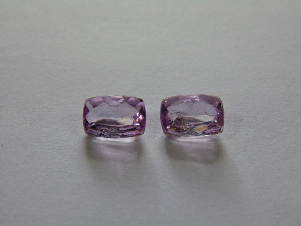 3.80ct Kunzite Pair 10x7mm