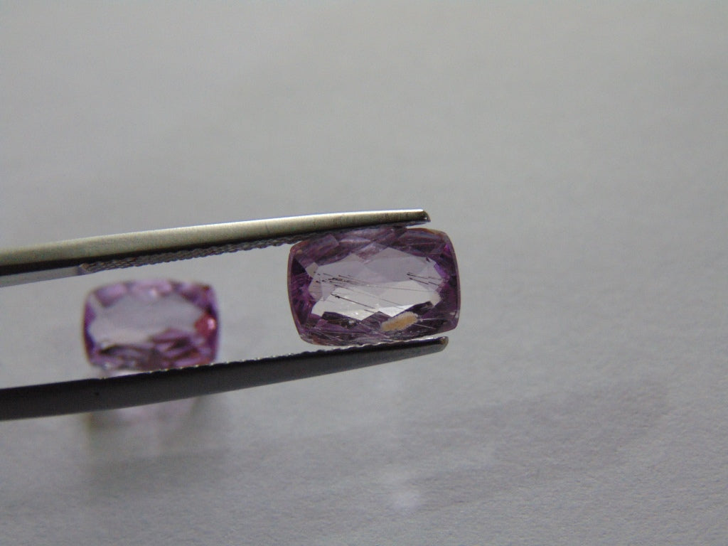 3.80ct Kunzite Pair 10x7mm