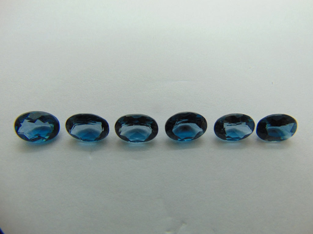 7.65ct Topaz London Blue Calibrated 8x6mm