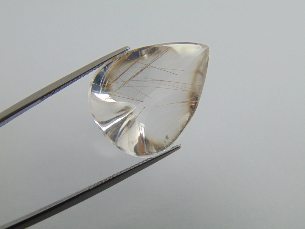 Inclusão de quartzo 26,90ct 27x20mm