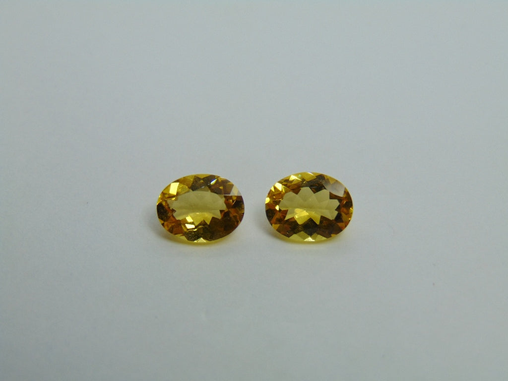 Par de Berilo 2,90ct 9x7mm