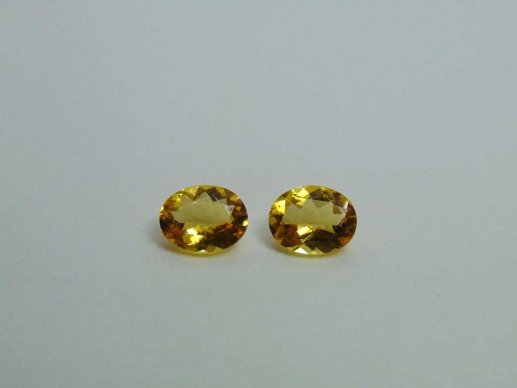 Par de Berilo 2,90ct 9x7mm