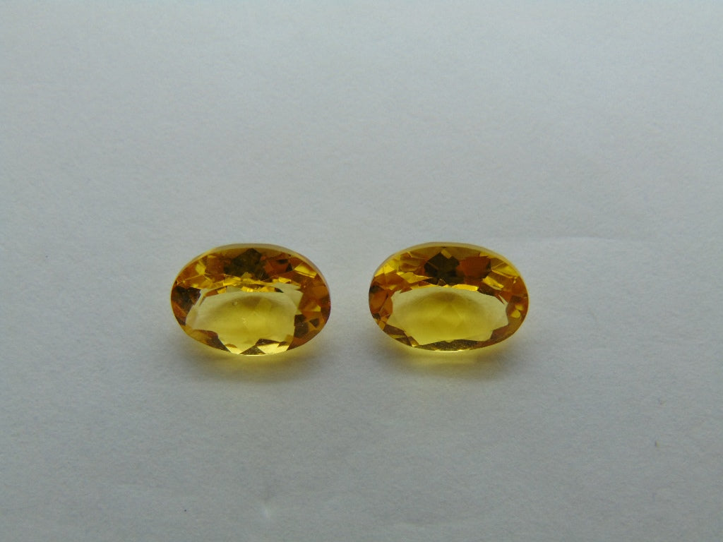 Par de Berilo 2,90ct 9x7mm