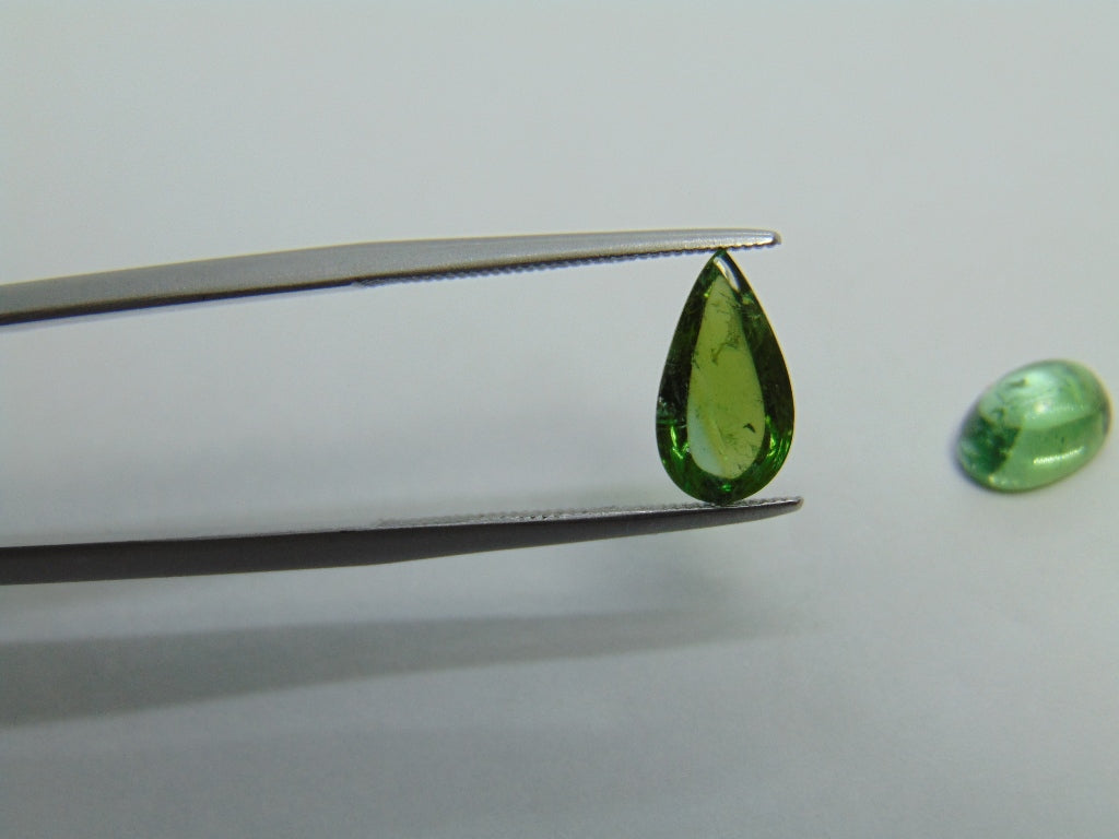 Cabochão Turmalina 3,50ct 11x6mm 8x6mm