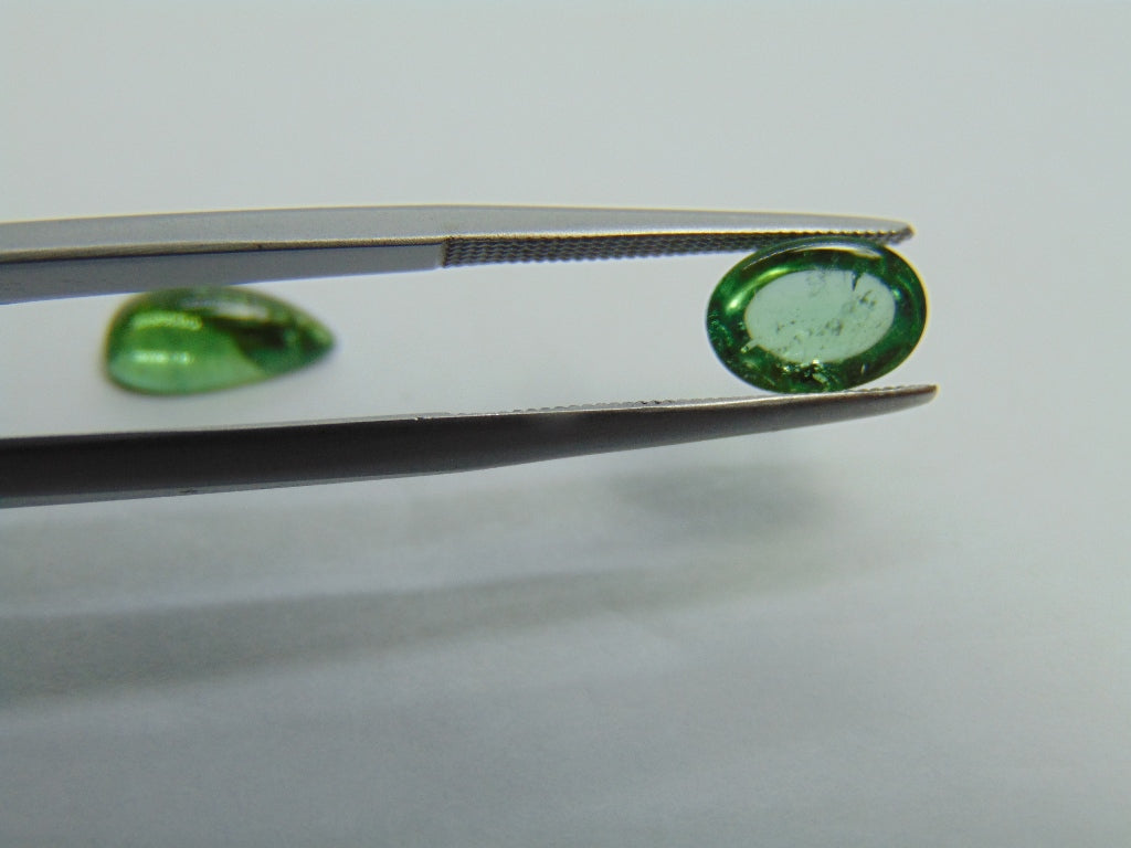 Cabochão Turmalina 3,50ct 11x6mm 8x6mm