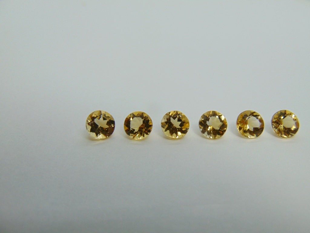 5.95ct Citrine Calibrated 6mm