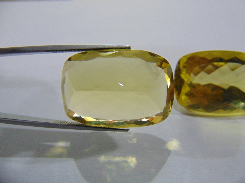 82.60ct Green Gold Pair 28x19mm