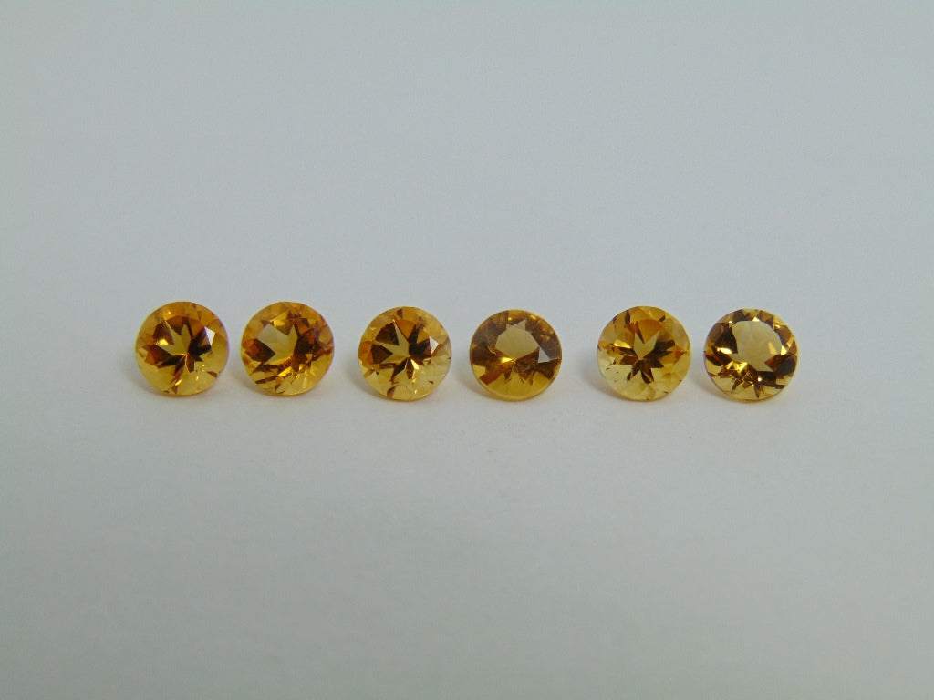 4,90ct Citrino Calibrado 6mm