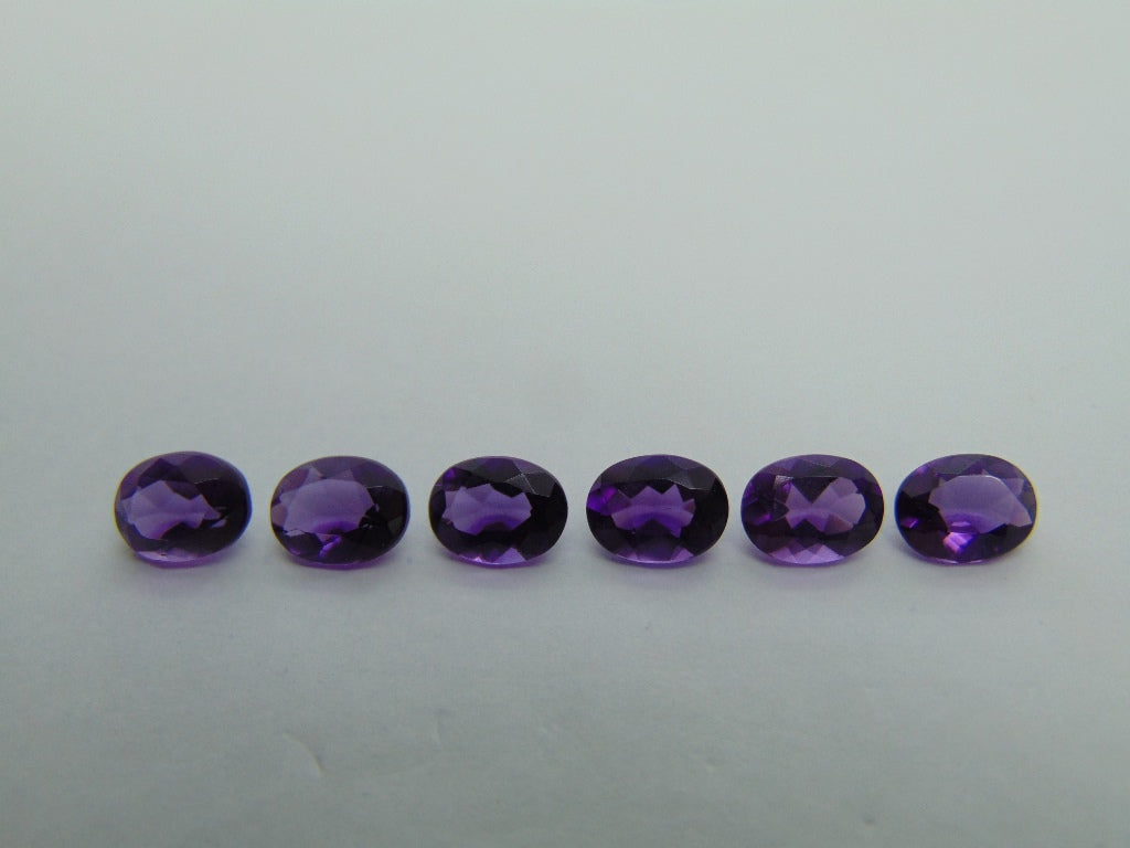 Ametistas de 7,15 ct calibradas 8x6 mm