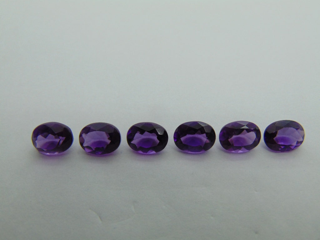 Ametistas de 7,15 ct calibradas 8x6 mm