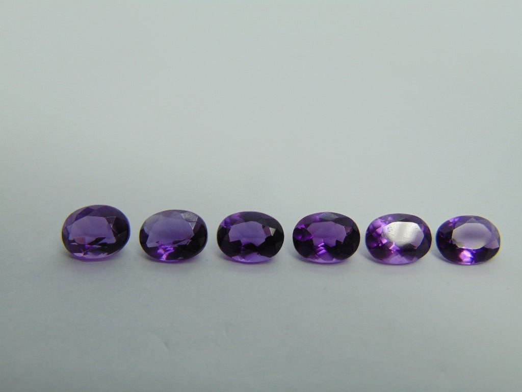 Ametistas de 7,15 ct calibradas 8x6 mm