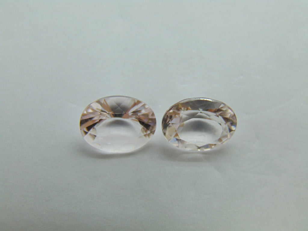 4.29ct Morganite Pair 10x8mm